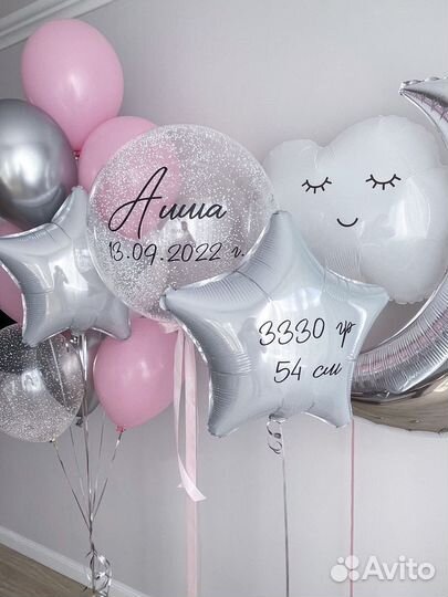 Воздушные шары на выписку из роддома