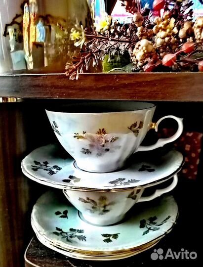 Кофейник, чайник и чайные пары гдр