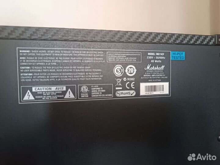 Гитарный комбоусилитель marshall MG15CF