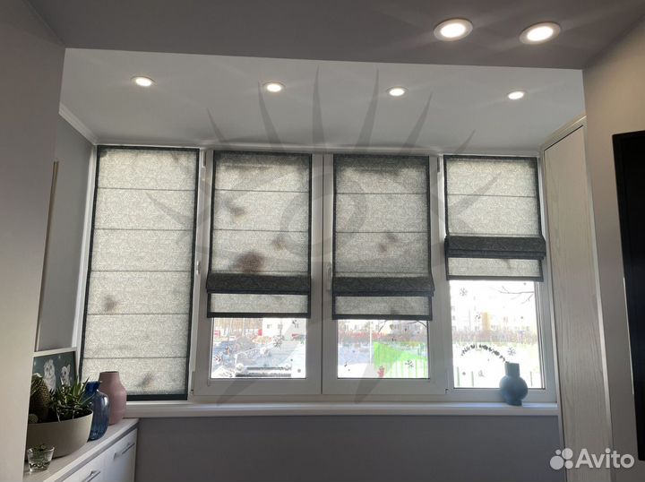 Шторы римские двойные