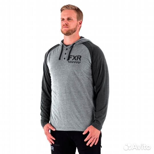 Толстовка FXR Victory Lite Tech PO Grey Hthr/Char