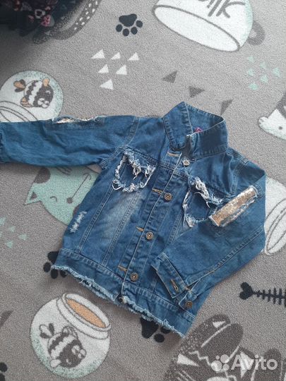 Джинсовая куртка для девочки