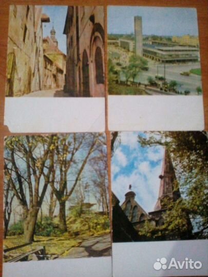 Старые открытки Крым Ленинград Рига 60-80 гг