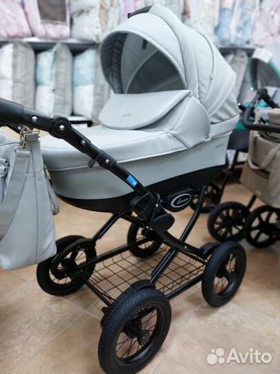 Коляска 2в1 Cocoline (AroTeam ) Prima (сер.кож)