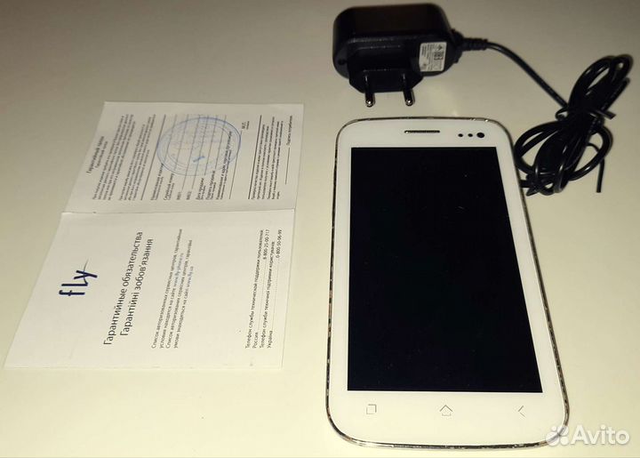 Телефон Fly IQ 450 белый