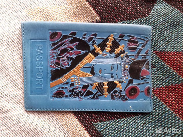 Обложка на паспорт кожа. Монголия