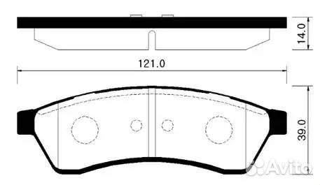 Колодки тормозные дисковые задн chevrolet: epica 0