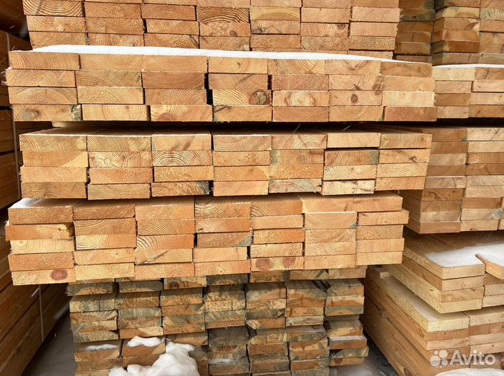 Доска обрезная 40х100х6000мм от производителя