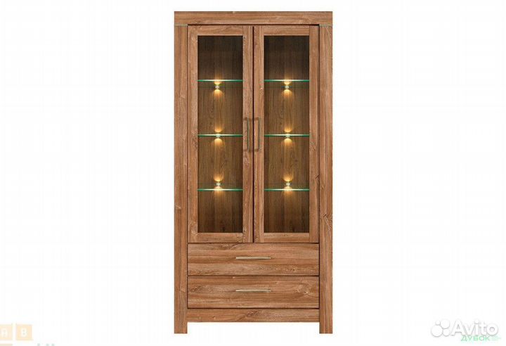 Сервант из массива, 2 ящика, 2 дверцы. Диана 12