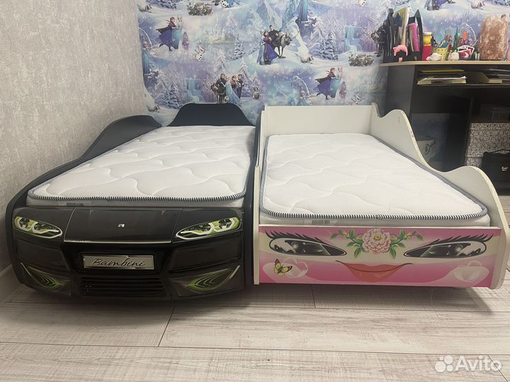 Кровать-машина детская 70х160 см (2шт)
