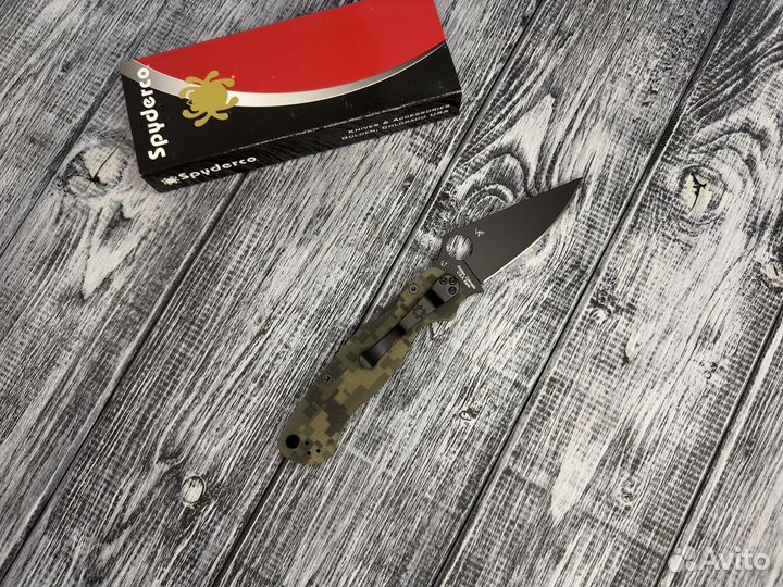 Нож Spyderco Paramilitary 2 Camo Black C81gpcmobk2