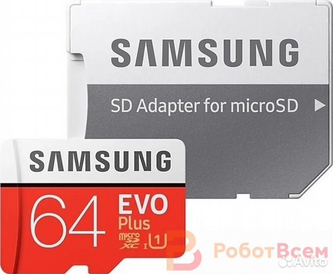 Карта памяти Samsung microsdxc EVO Plus 64 Gb 100M