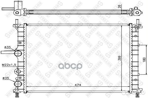10-25727-SX радиатор системы охлаждения с AC F