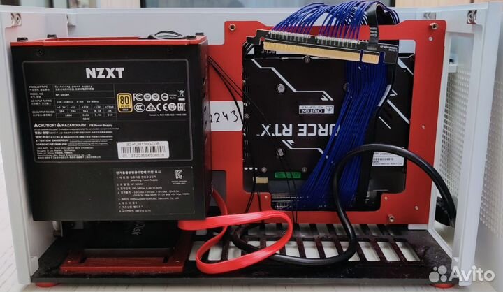 Sfx корпус + бп nzxt 650w + Райзер