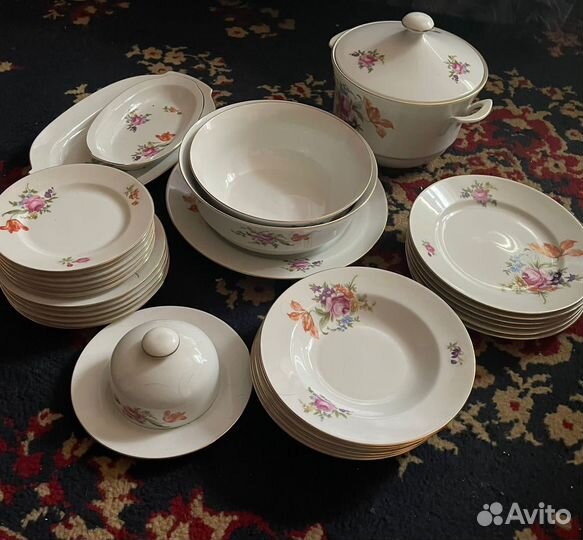 Немецкий столовый сервиз jlmenau