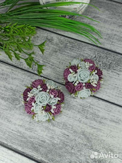 Бантики, броши, заколки, ободки ручной работы