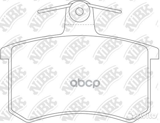 Колодки тормозные дисковые задн. alfa romeo 164