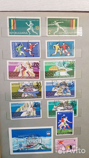 Набор почтовых марок по теме 