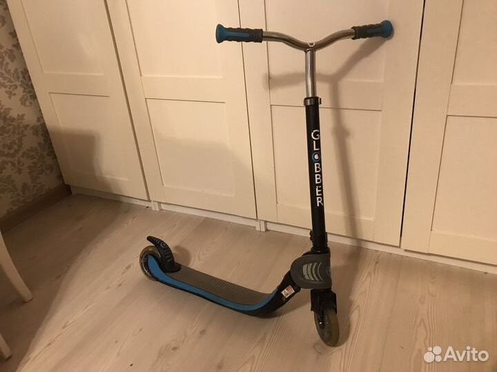 Самокат globber Foldable Flow 125, голубой