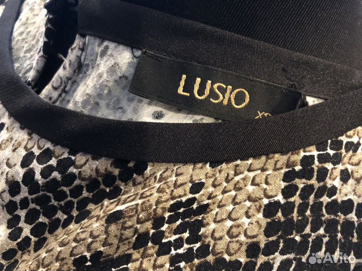 Платье анималистичный принт