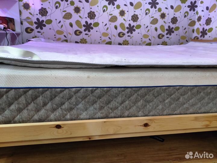 Кровать IKEA нейден + матрас Blue Sleep Hybrid 2.0