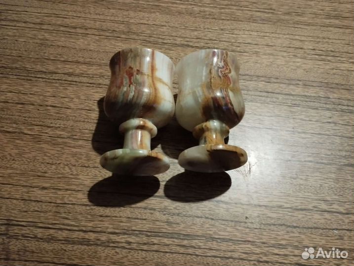 Оникс шарики малые и большие, бокалы