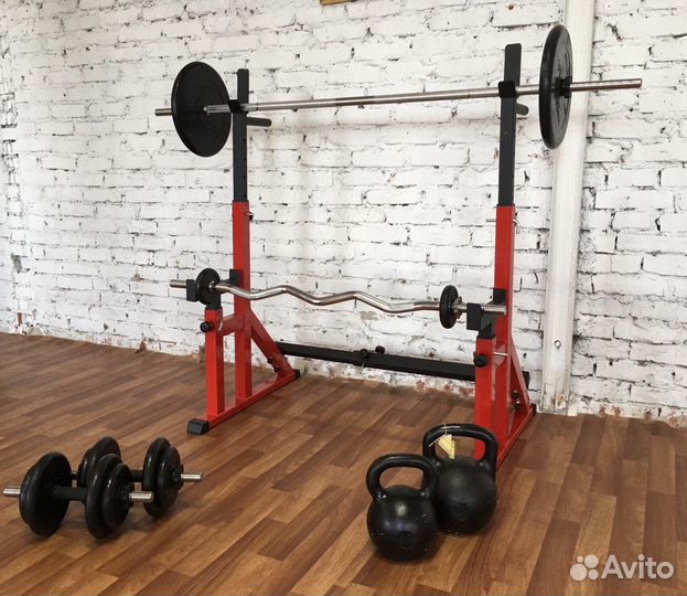 Стойка под штангу с подстраховкой (RED)