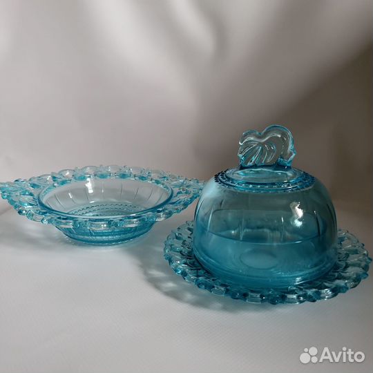 Маслёнка, вазочка для варенья, салатник