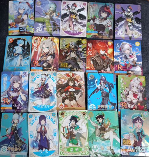 Карточки геншин