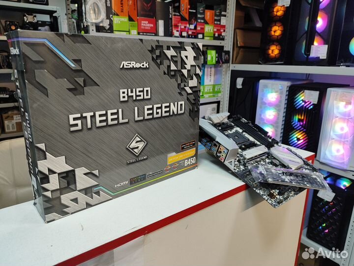 Материнская плата ASRock B450 steel legend