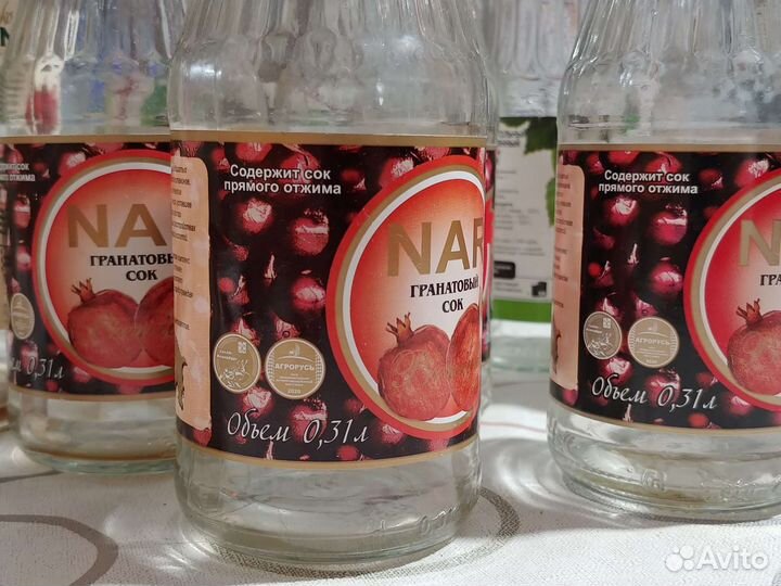 Гранатовый сок Nar бутылки 0.31л