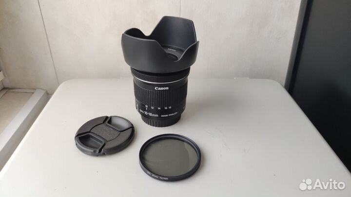 Canon EF-S 10-18mm IS STM и полярик CPL