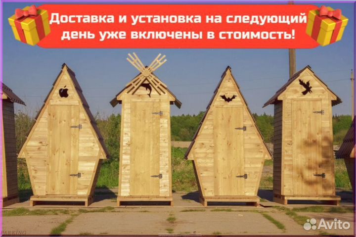 Дачный туалет с кошкой SPY