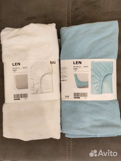 Простыни на резинке Икея 80х130