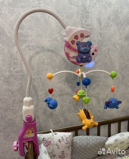 Музыкальная карусель на кроватку ELefantino