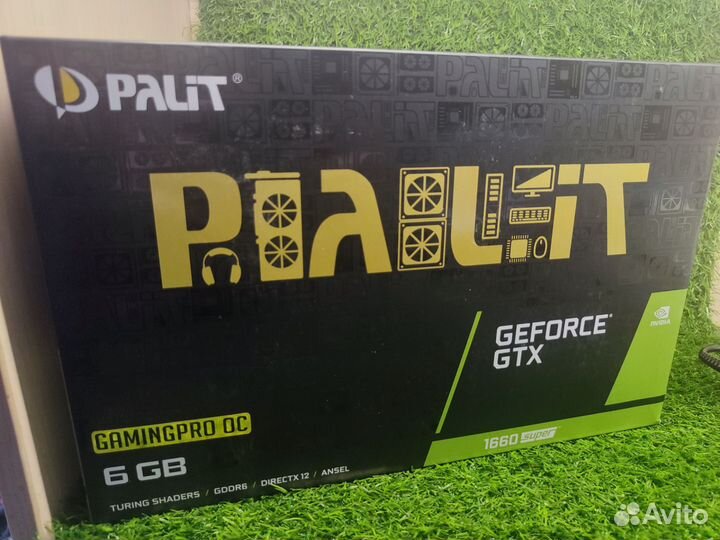 Видеокарта GTX 1660 super 6gb palit gaming pro