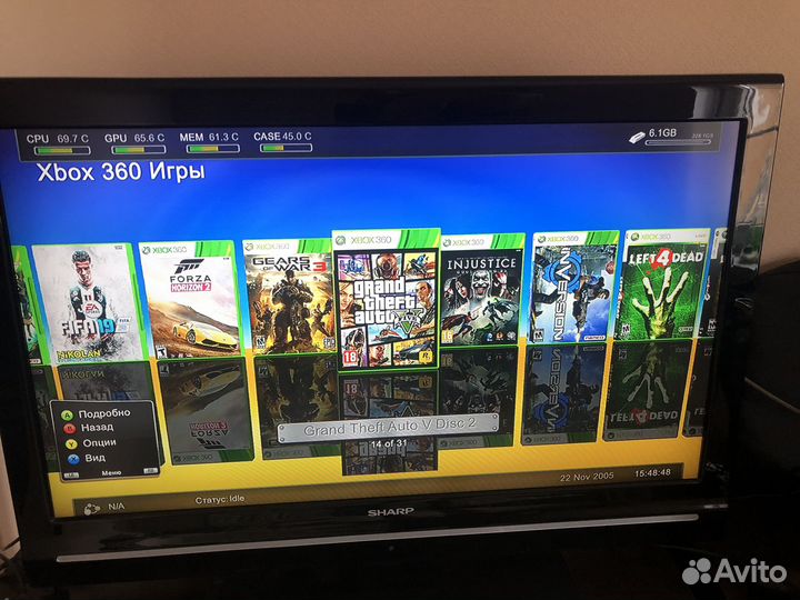 Xbox 360 slim прошитый freeboot