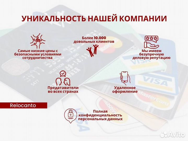 Зарубежная банковская карта