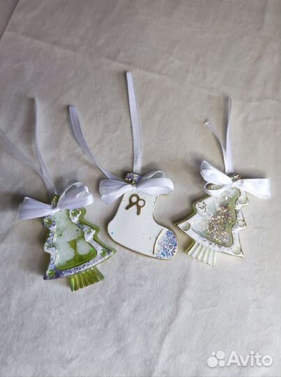 Ёлочные игрушки из эпоксидной смолы