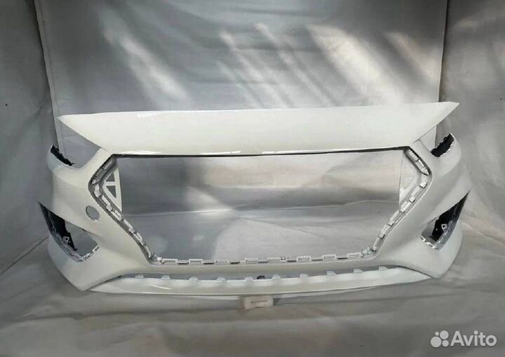 Бампер solaris 2 в цвет