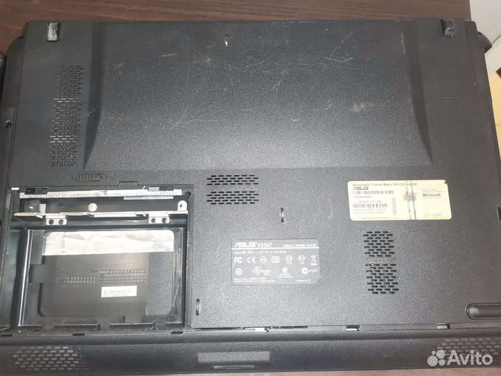 Корпус с петлями от ноутбука Asus k50af