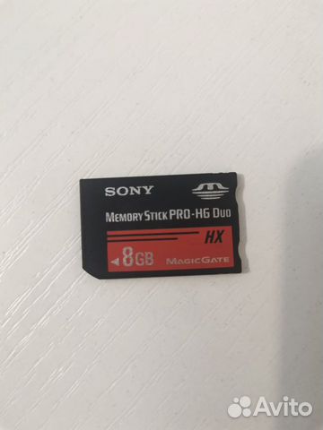 Sony memory stick pro-hg duo 8gb