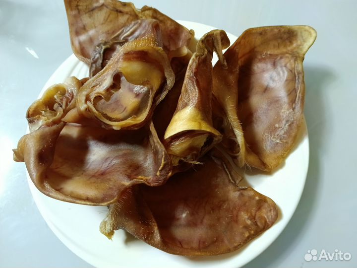 Сушеные лакомства для собак свиные уши
