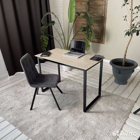 Письменный стол Лофт из Керамогранита. Дуб 110*60