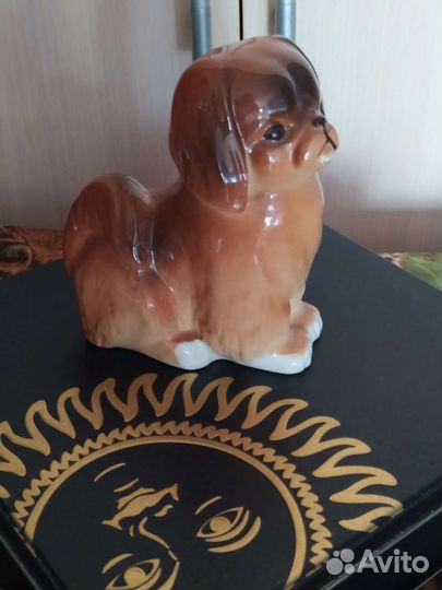 Фарфоровые статуэтки собака лфз
