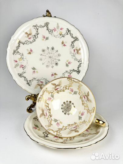 Винтажное чайное трио Schirnding, Германия