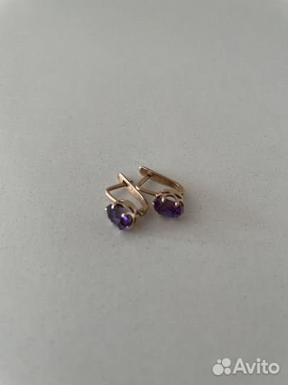 Золотые сережки СССР 583проба