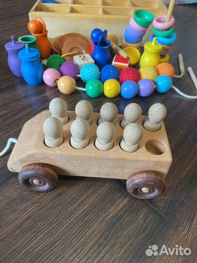 Деревянные игрушки развивашки