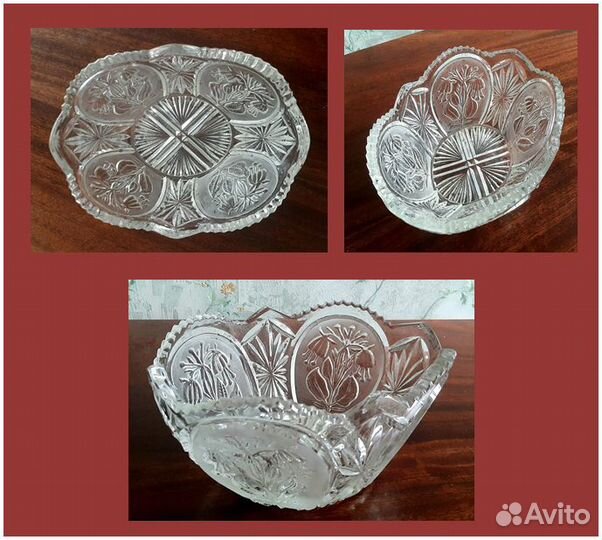 Вазы для фруктов, салатницы, конфетницы, хрусталь
