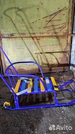 Санки детские с колёсиками